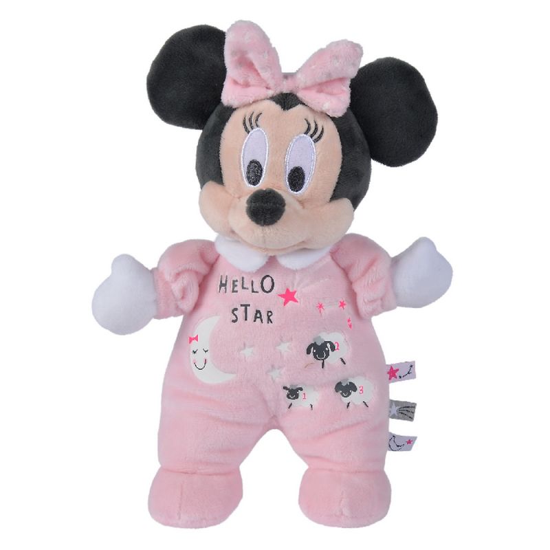  minnie mouse plush glow in dark pink 25 cm 